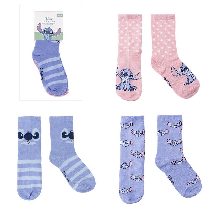 Disney Stitch pack 3 socks