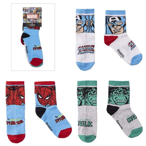 Set 3 calcetines Los Vengadores Avengers Marvel