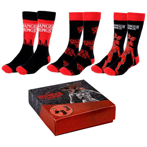 Stranger Things pack 3 adult socks