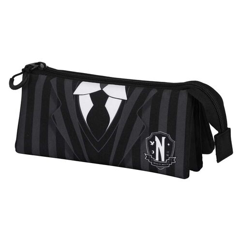 Wednesday Uniform triple pencil case