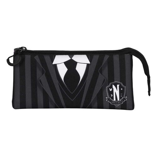 Wednesday Uniform triple pencil case