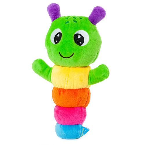 Molto GLOW WORM Light-Up Plush Gusy Luz Multicolor Polka Dot Green Pink  Blue