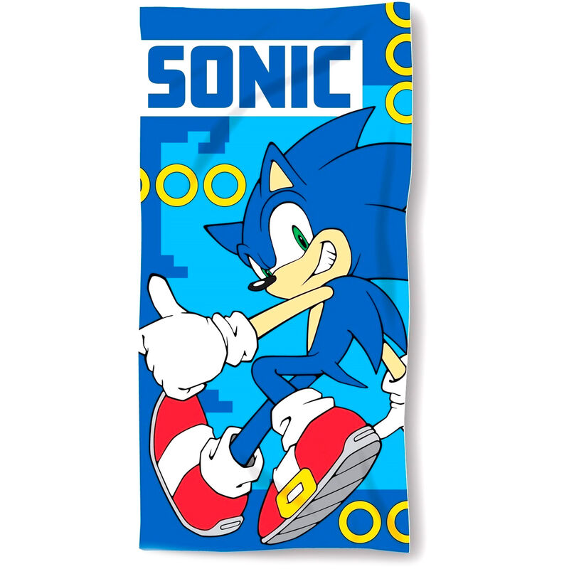 Sonic The Hedgehog cotton beach towel