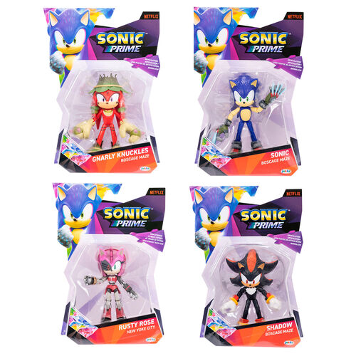 Action Figures Boneco Sonic Prime Netflix Gnarly Knuckles - Sonic Prime - #