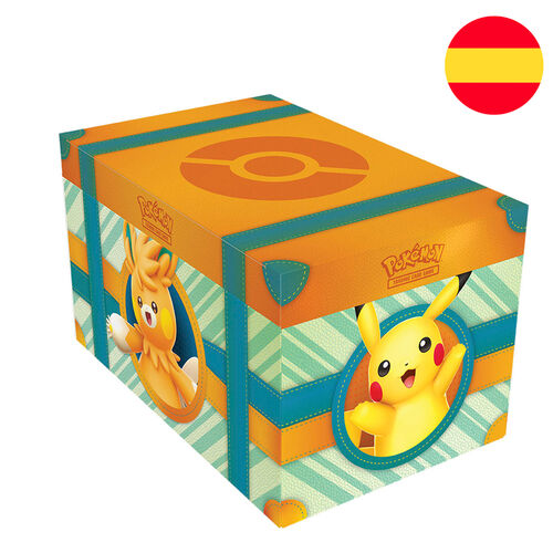 Spanish Pokemon Treasure chest collectable card game