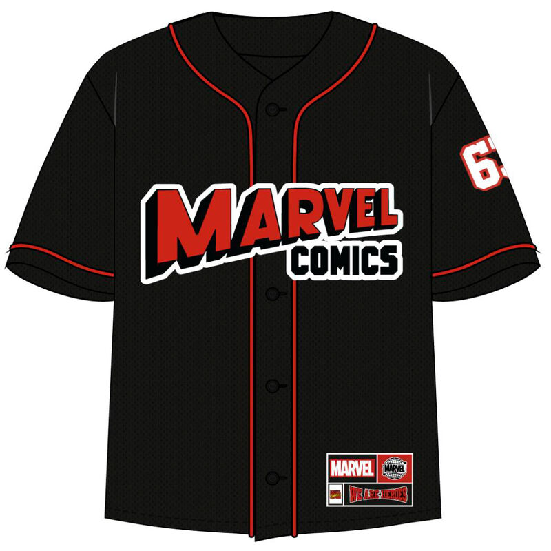 marvel baseball shirt