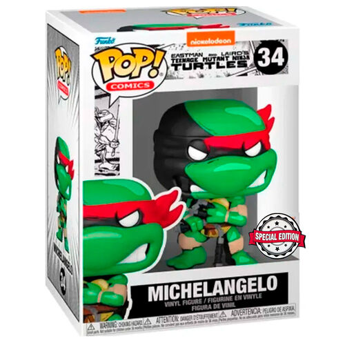 Figura POP Tortugas Ninja Michelangelo Exclusive 5 + 1 Chase