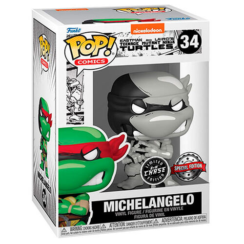 Figura POP Tortugas Ninja Michelangelo Exclusive 5 + 1 Chase