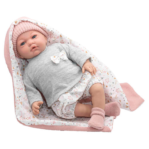 Baby doll Mia blanket flowers sounds