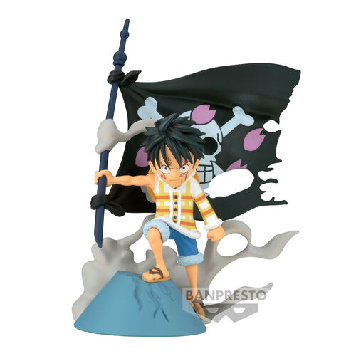 One Piece WCF Log Stories Monkey D Luffy figure 8cm