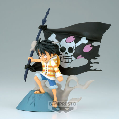 One Piece WCF Log Stories Monkey D Luffy figure 8cm