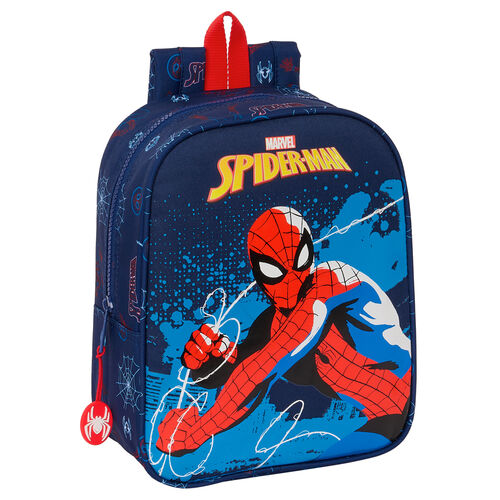 Mochila Neon Spiderman Marvel 27cm adaptable