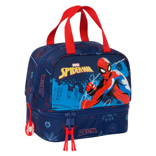 Bolsa portameriendas Neon Spiderman Marvel