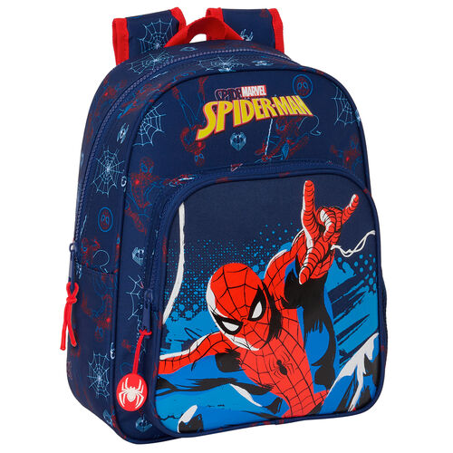 Mochila Neon Spiderman Marvel 33cm adaptable