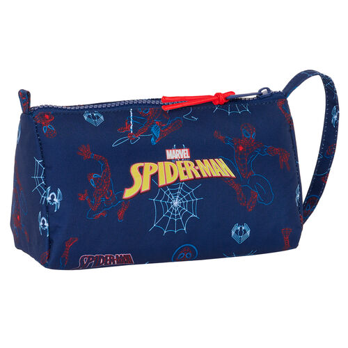 Marvel Spiderman Neon pencil case with drop-down pocket without stationery