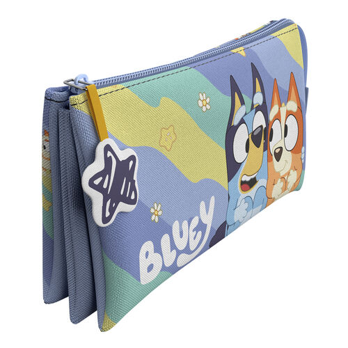 Bluey Light Waves triple pencil case