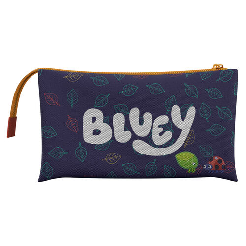 Bluey Leaves triple pencil case