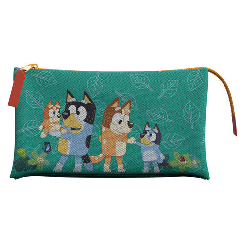 Bluey Leaves triple pencil case