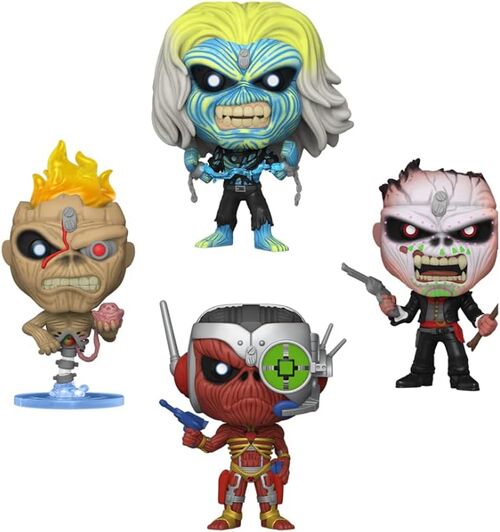 Blister 4 figuras POP Iron Maiden Exclusive