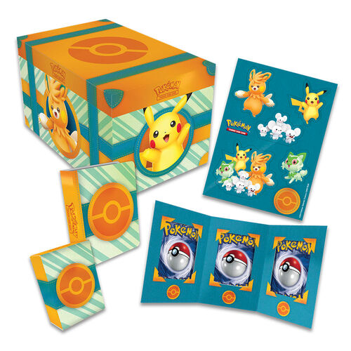 Spanish Pokemon Treasure chest collectable card game