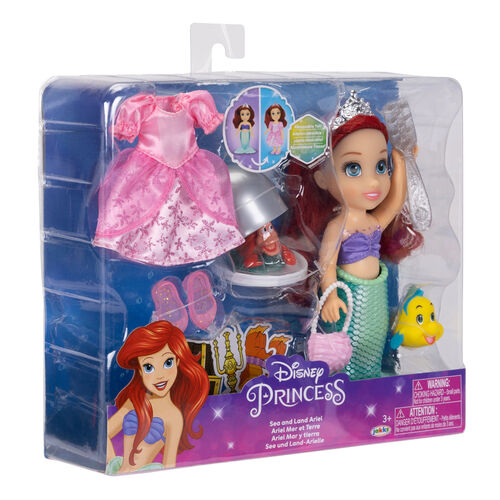 Disney The Little Mermaid Land and Sea Ariel doll 15cm