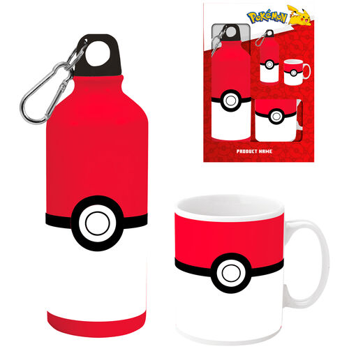 Pokemon mug + aluminium bottle set