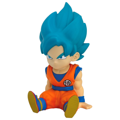 Figura hucha Son Goku Super Saiyan Blue Dragon Ball Super 15cm