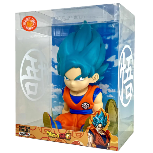 Figura hucha Son Goku Super Saiyan Blue Dragon Ball Super 15cm