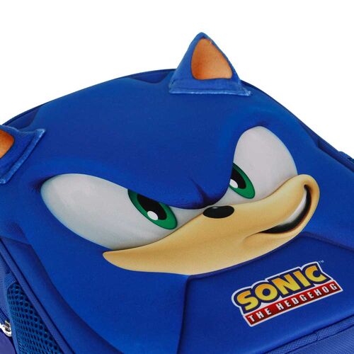 Mochila 3D Face Sonic the Hedgehog 31cm