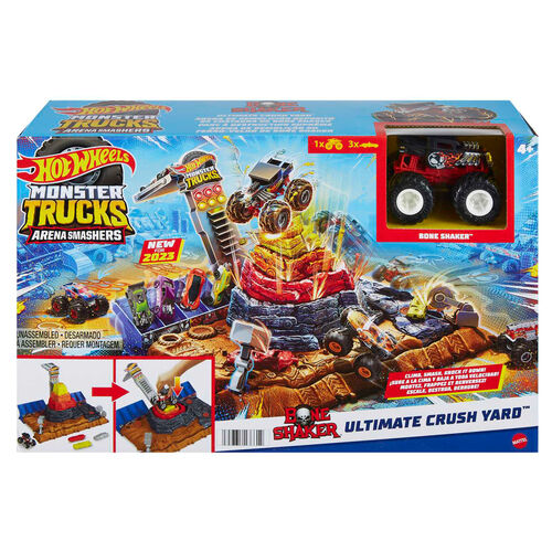 Hot Wheels Monster Trucks Arena Smashers Ultimate Crush Yard