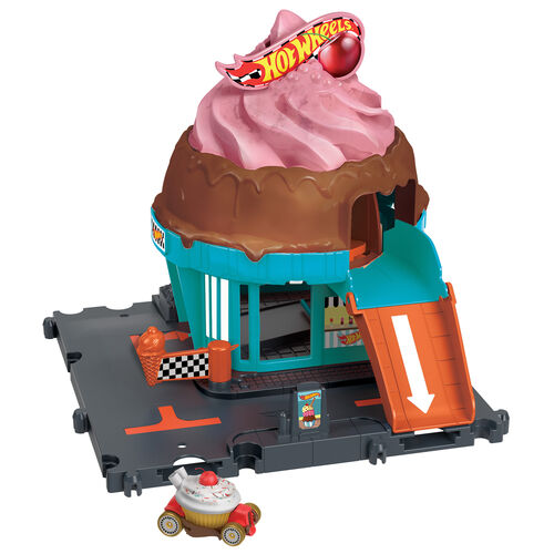 Hot Wheels City Downtown Ice Cream Swirl