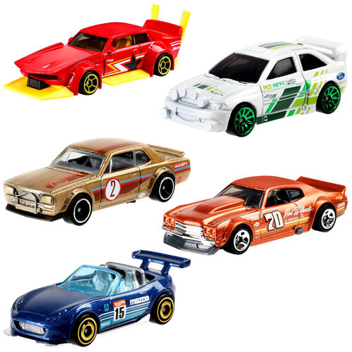 Blister 5 vehiculos Hot Wheels surtido