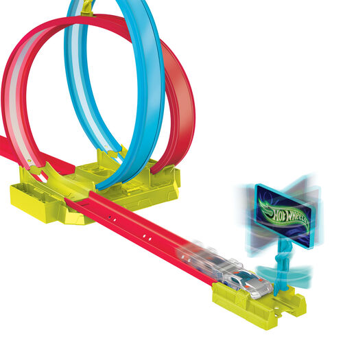 Hot Wheels Neon Speeders Laser Stunt Slamway