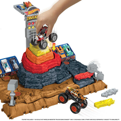 Pista Central Aplastar y Destruir Arena World Monster Trucks Hot Wheels