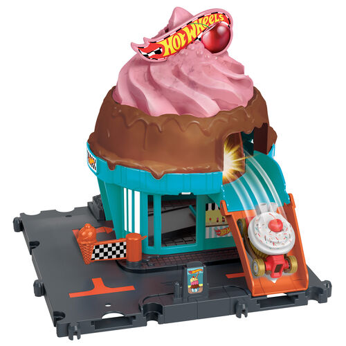 Hot Wheels City Downtown Ice Cream Swirl