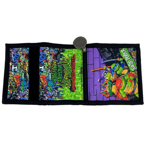 Ninja Turtles Mutant Mayhem wallet + keychain set