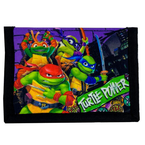 Ninja Turtles Mutant Mayhem wallet + keychain set