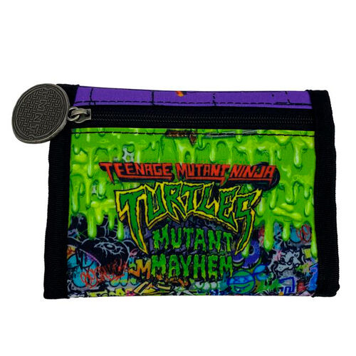 Ninja Turtles Mutant Mayhem wallet + keychain set