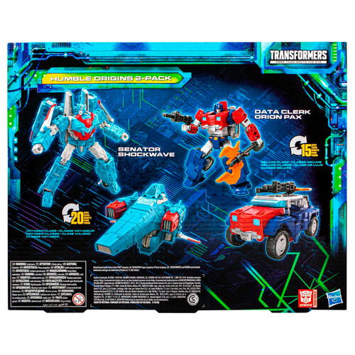 Transformers Legacy Evolution Rise of Tyranny Humble Origins Data Cleark & Senator set 2 figures 17,5cm