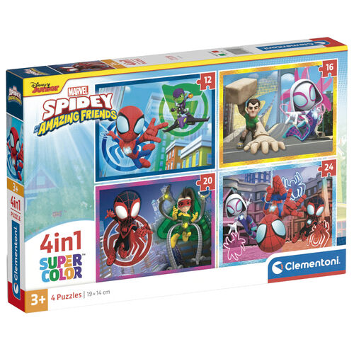 Puzzle Spidey and His Amazing Friends Marvel 12-16-20-24pzs