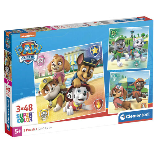 Paw Patrol puzzle 3x48pcs