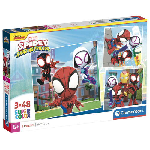 Marvel Spidey and His Amazing Friends puzzle 3x48pcs