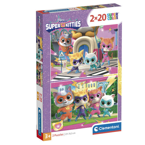 Disney SuperKitties puzzle 2x20pcs