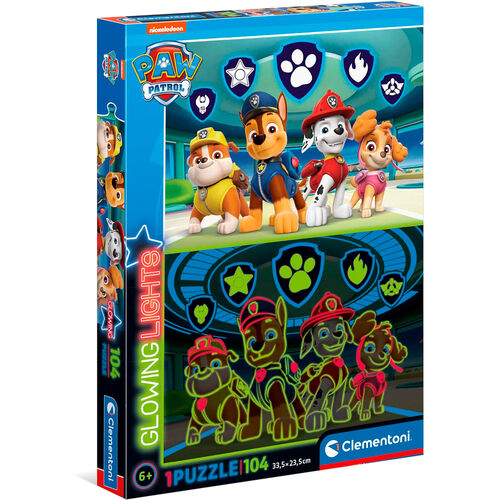 Paw Patrol glowing puzzle 104pcs