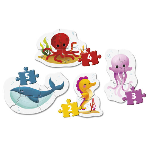 Marine Life puzzle 2-3-4-5pcs