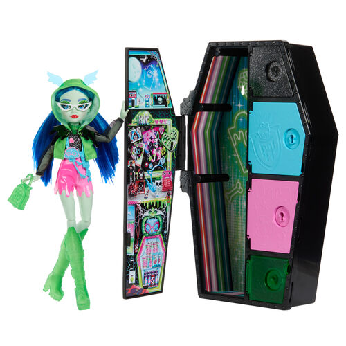 Monster High Skullmate Secrets Neon Frights Ghoulia doll 25cm