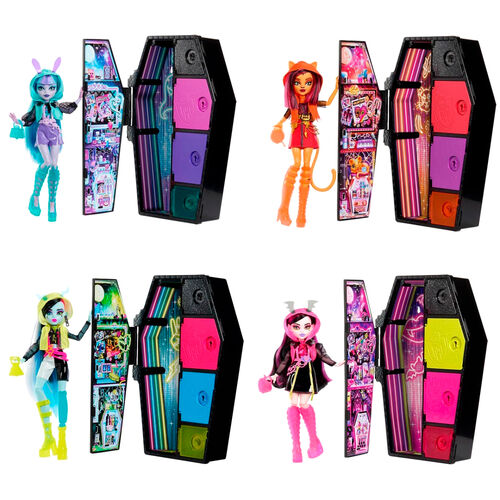 Monster High Skullmate Secrets Neon Frights assorted doll 25cm