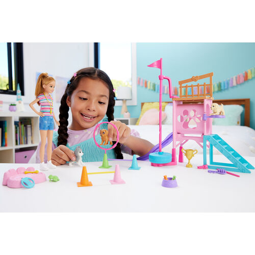 Barbie Stacie to the Rescue Puppu Playground playset + doll