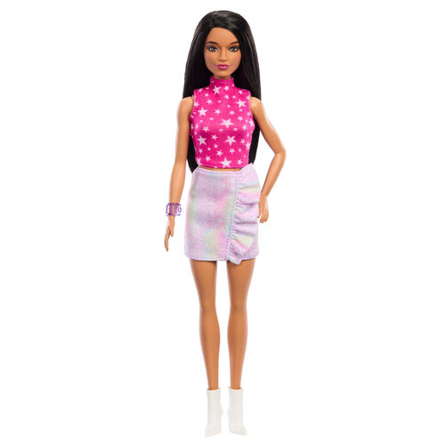 Barbie Fashionista Pink Rock Dress doll