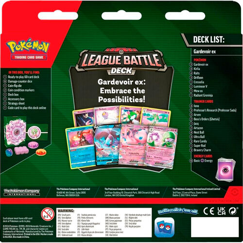 English Pokemon League Battle Deck A24 Gardevoir trading card game